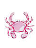 Pink Crab | 0.75in. Acrylic Cutout | Single