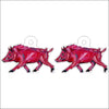 CMS-696-C10 Pinky Pig Earring  | 0.125Acrylic Earrings | Set of 10