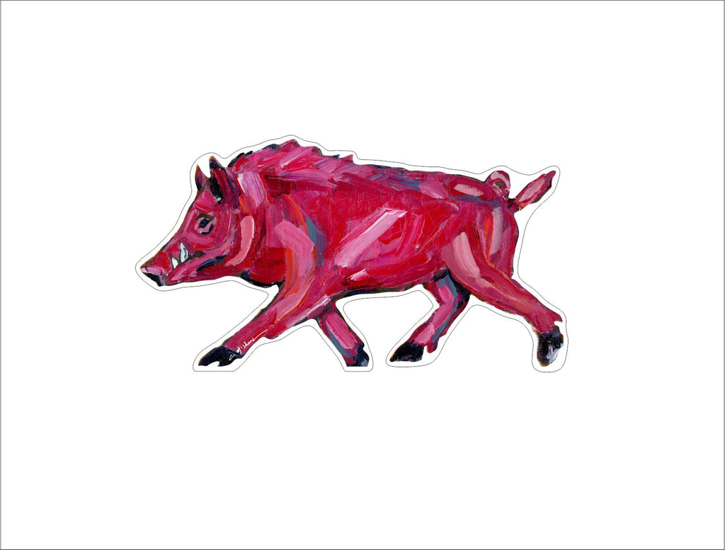 CMS-666-C10 Pinky Pig Button | 0.125Acrylic Button | Set of 10