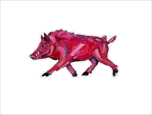 CMS-613-C10 Pinky Pig Sticker  | Removable Sticker | Set of 10