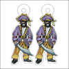 CMS-697-C10 Pirate Earring  | 0.125Acrylic Earrings | Set of 10
