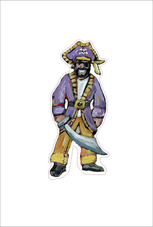 CMS-667-C10 Pirate Button | 0.125Acrylic Button | Set of 10