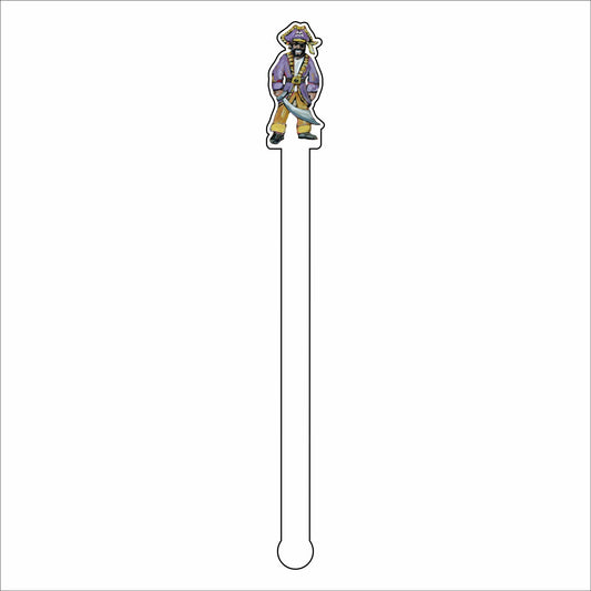 CMS-640-C4 Pirate Drink Stirrer | 0.125Acrylic Stirrer | Set of 4