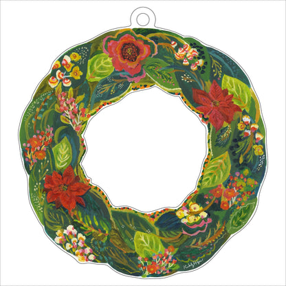 Poinsettia Wreath XL | 0.25in. Acrylic