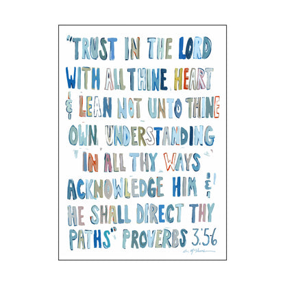 Proverbs Blue 5x7  | 0.75in. Acrylic Cutout | Case Bundle any 10+ (Pack of 1)