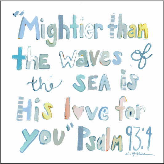 Psalm Blue 5.5x5.5 | 0.75in. Acrylic Shelfie | Case of 25