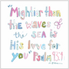 Psalm Pink 5.5x5.5 | 0.75in. Acrylic Cutout | Case Bundle any 10+ (Pack of 1)