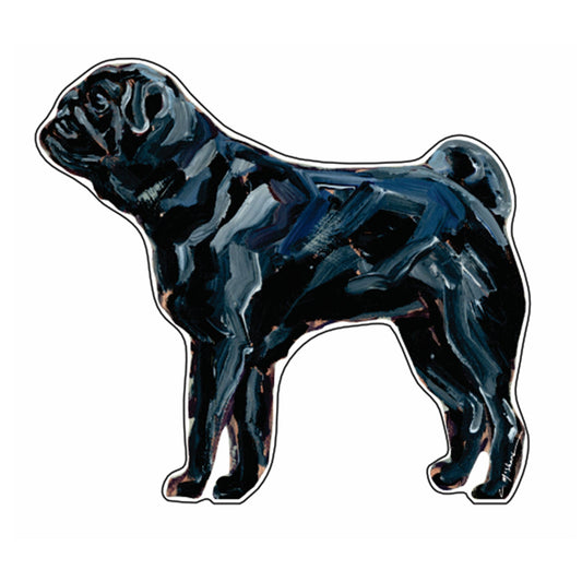 Pug Black | 0.75in. Acrylic Shelfie | Case of 25