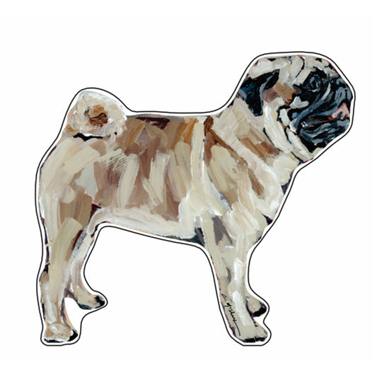 Pug Fawn | 0.75in. Acrylic Shelfie | Case of 25