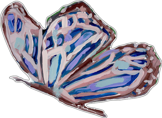CMS-525 Purple Butterfly Wall Giclee | 0.25Acrylic Contour | Case of 25