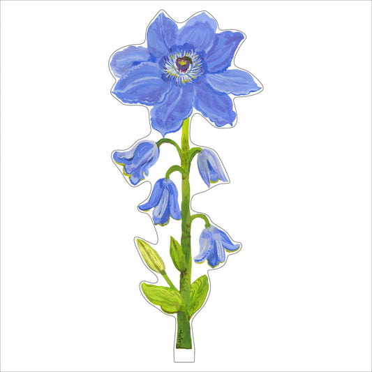 Purple Clematis | 0.25in. Acrylic Floral