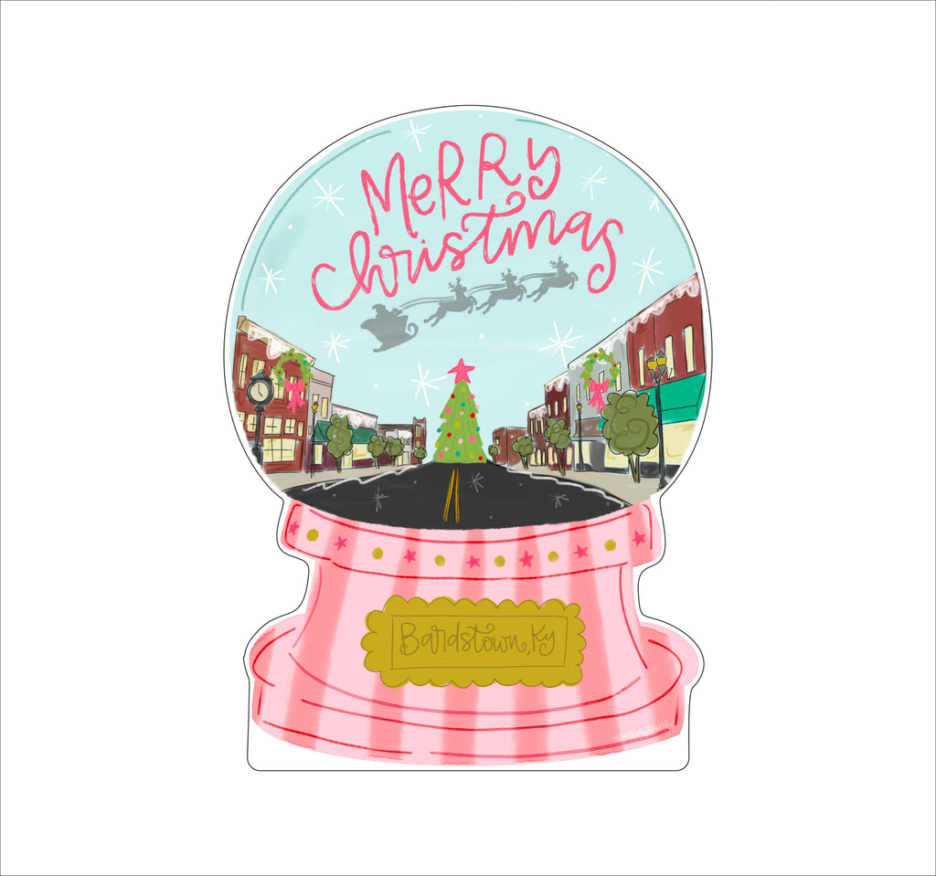 Bardstown Pink Snow Globe | 0.75in. Acrylic Cutout | Case Bundle any 10+