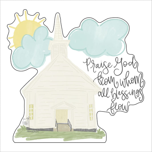 Doxology Church | 0.75" Acrylic Contour | Case (any 10+)