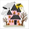 New Pink Haunted House | 0.75" Acrylic Contour | Bulk (20)