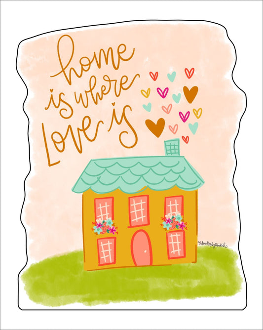 RIA-060 Home Is Where Love Is MIni | 0.50" Acrylic Ornament | Bulk (25)