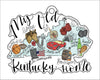 KY Map College | 0.125" Acrylic Ornament | Bulk (50)
