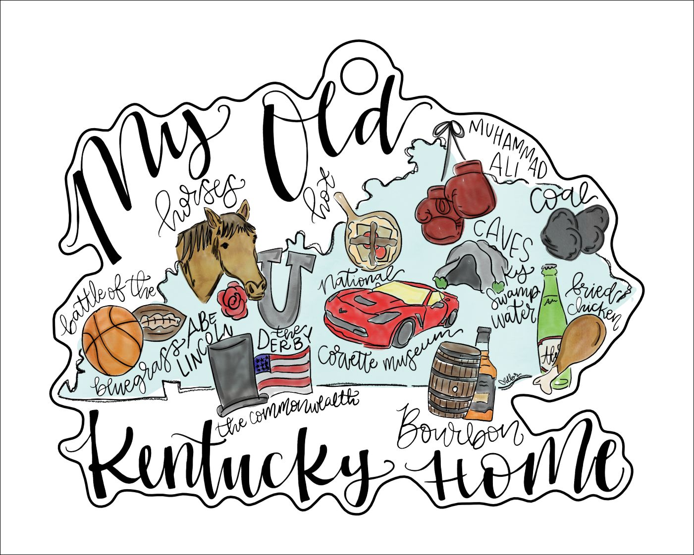 KY Map College | 0.125" Acrylic Ornament | Bulk (50)