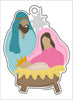 Mary and Joseph | 0.125" Acrylic Ornament | Case (any 10+)