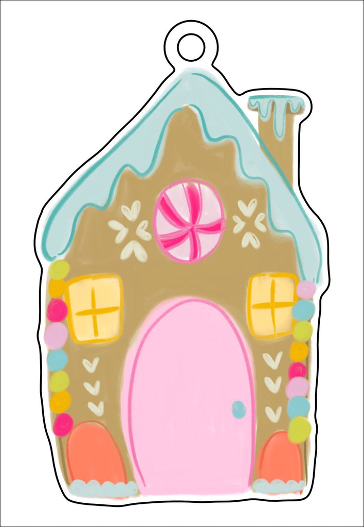 Gingerbread Colorful | 0.125" Acrylic Ornament | Bulk (50)