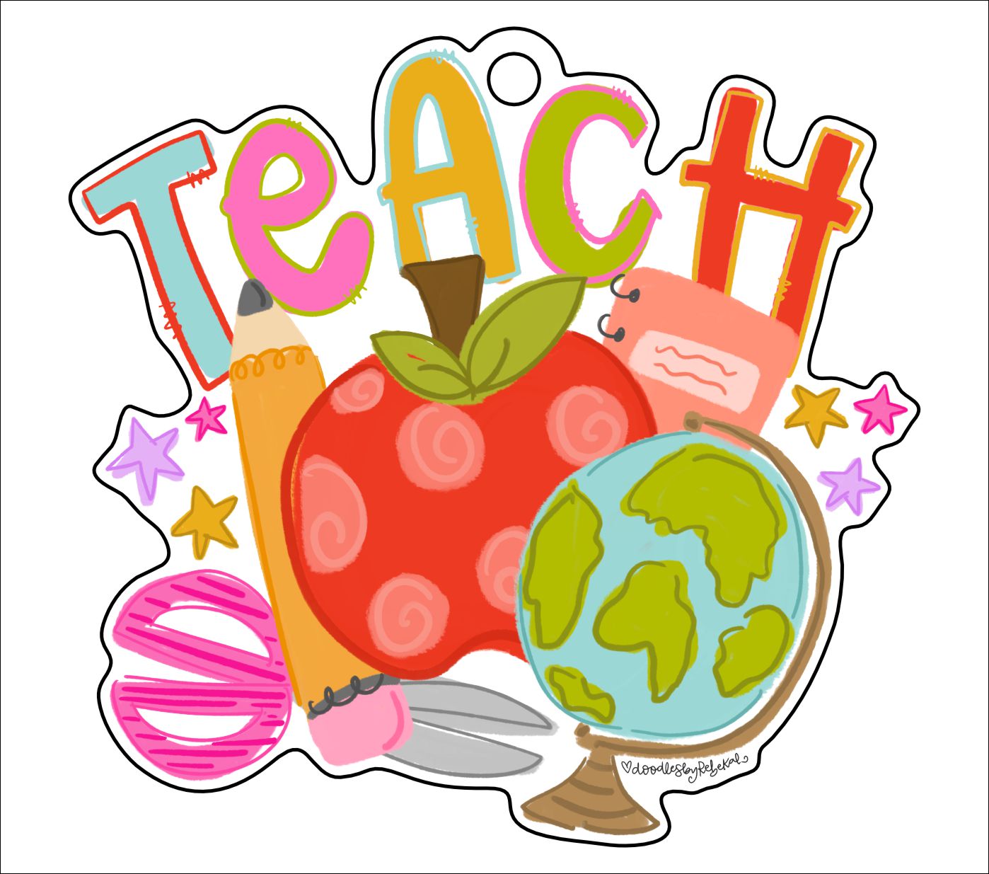 Teach with Icons | 0.125" Acrylic Ornament | Case (any 10+)