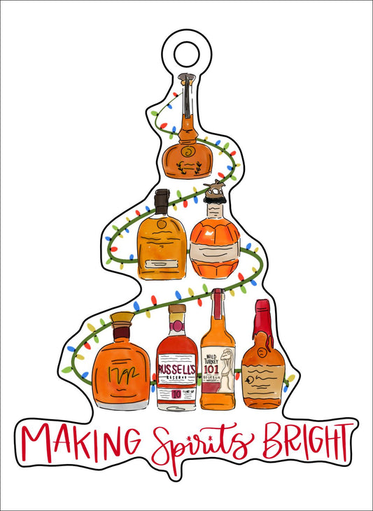 Making Spirits Bright | 0.125" Acrylic Ornament | Case (any 10+)
