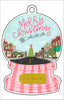 Bardstown Pink Snowglobe | 0.125" Acrylic Ornament | Case (any 10+)