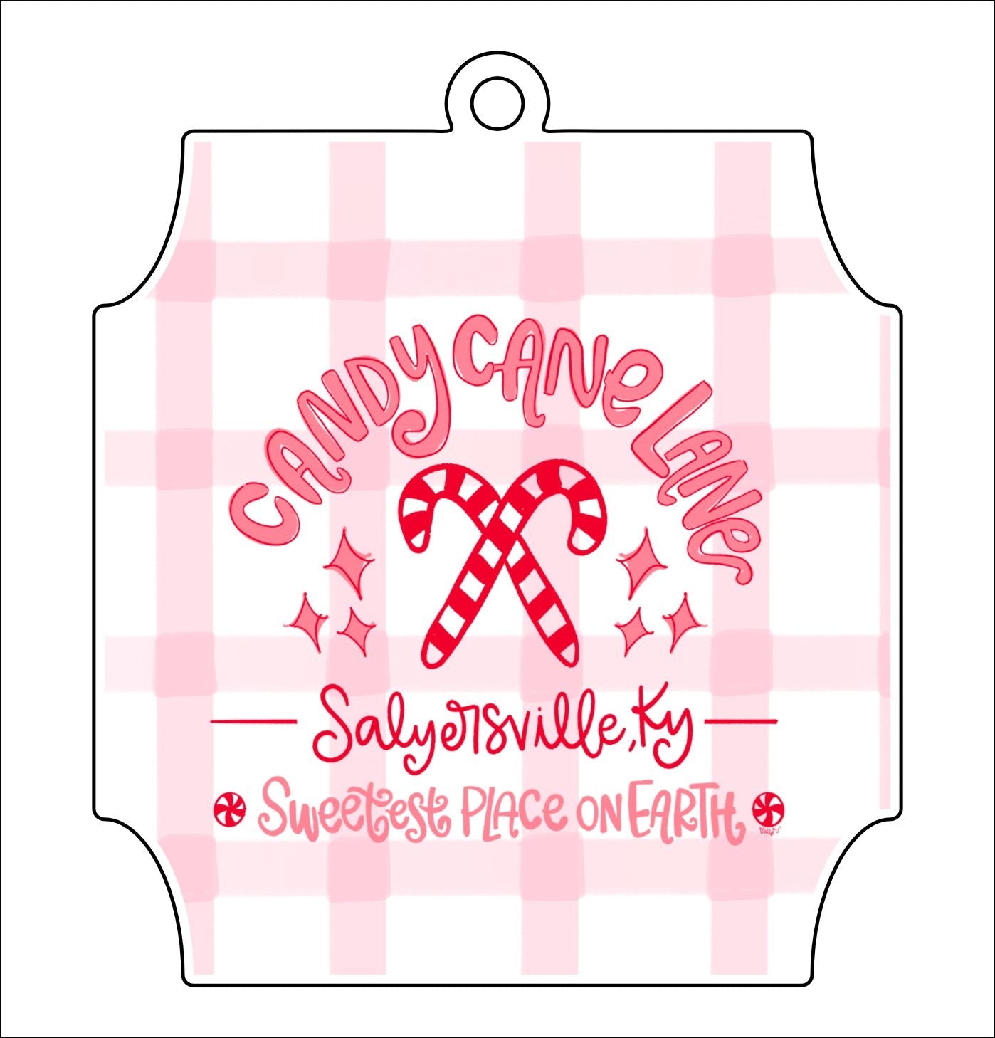 Slayersville Candy Cane Lane | 0.125" Acrylic Ornament | Case (any 10+)