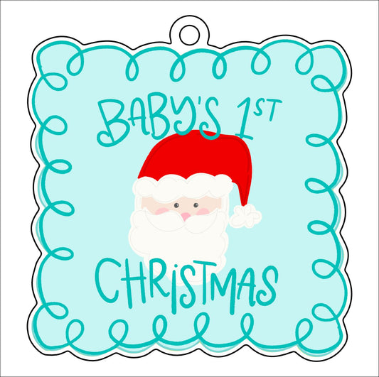 Baby's First Christmas Loopy Boy | 0.125" Acrylic Ornament | Case (any 10+)