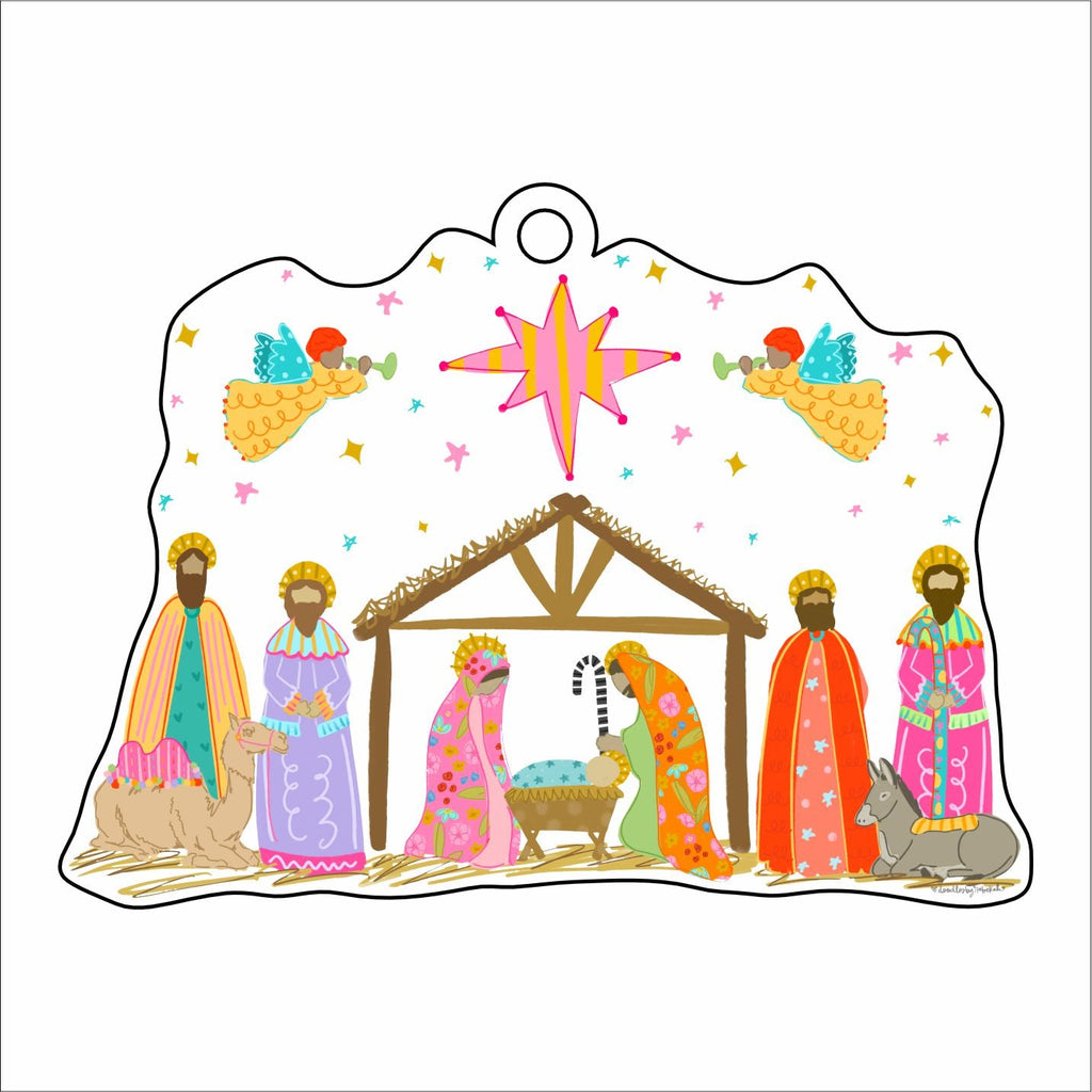 Colorful Nativity | 0.125in. Acrylic Ornament | Case Bundle of 50