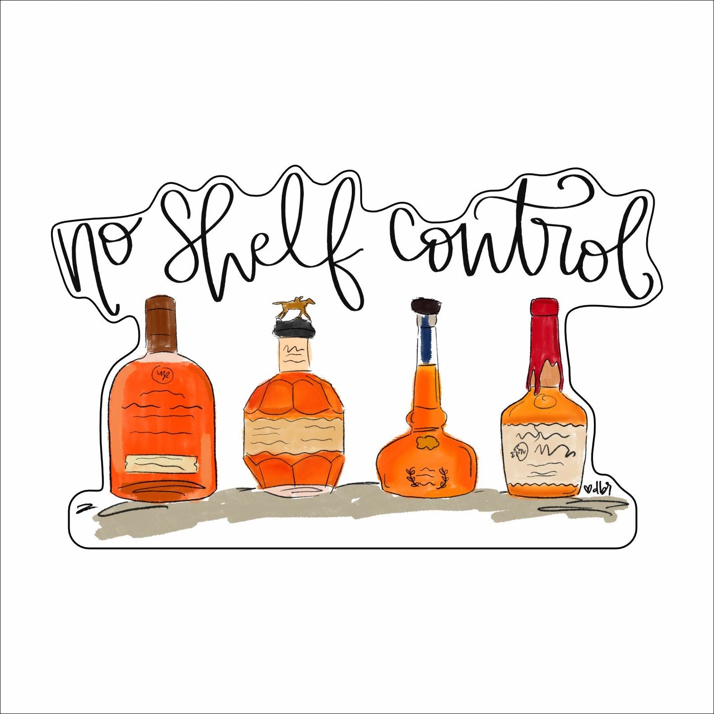RIA-078 No Shelf Control | 0.50in. Acrylic Contour | Mix and  Match (any 10+)