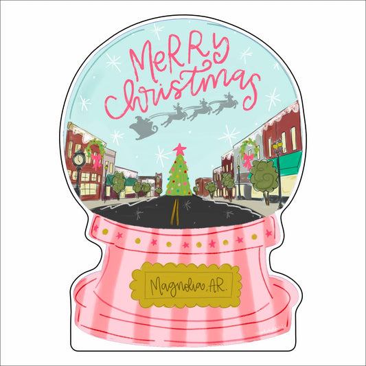 RIA-082 Magnolia Pink Snowglobe | 0.50in. Acrylic Contour | Mix and  Match (any 10+)