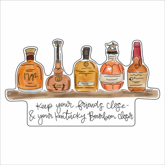 RIA-084 Kentucky Bourbon Closer | 0.50in. Acrylic Contour | Mix and  Match (any 10+)