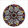 RKR-001 Rose Window | 0.25Acrylic Ornament