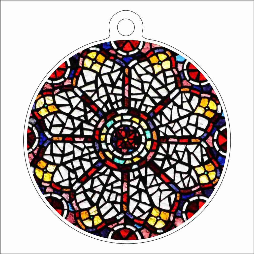 RKR-001 Rose Window | 0.25Acrylic Ornament