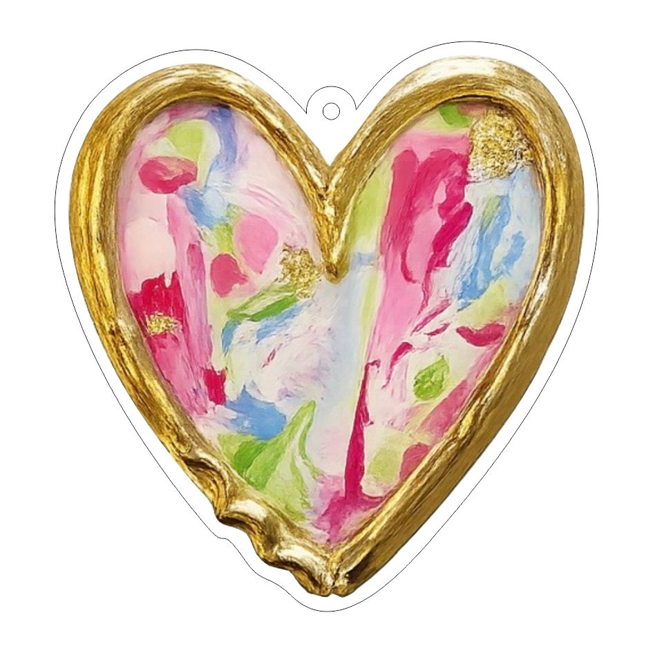 RMC-001 Happy Heart Jewelry Pendant  | 0.125Acrylic Jewelry Pendant | Set of 10