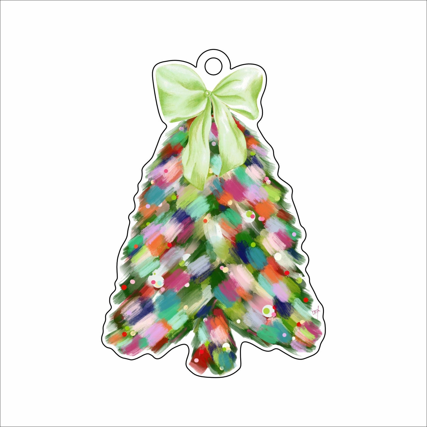 RMC-007 Christmas Tree Ornament | 0.25Acrylic Ornament