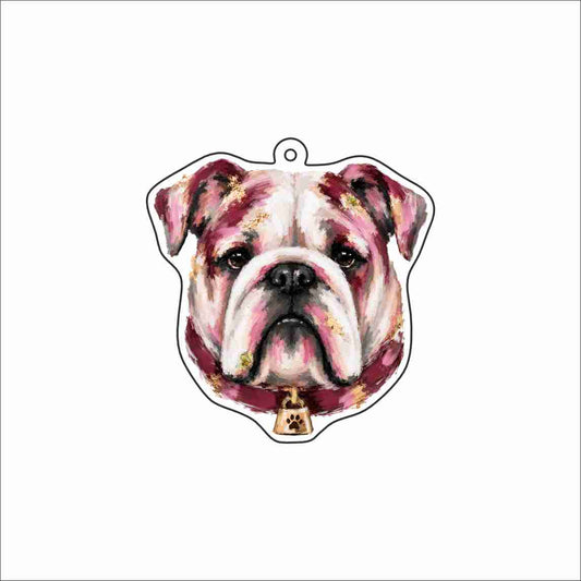 RMC-011 Bulldog Collar Jewelry Pendant | 0.125Acrylic Jewelry Pendant | Set of 10