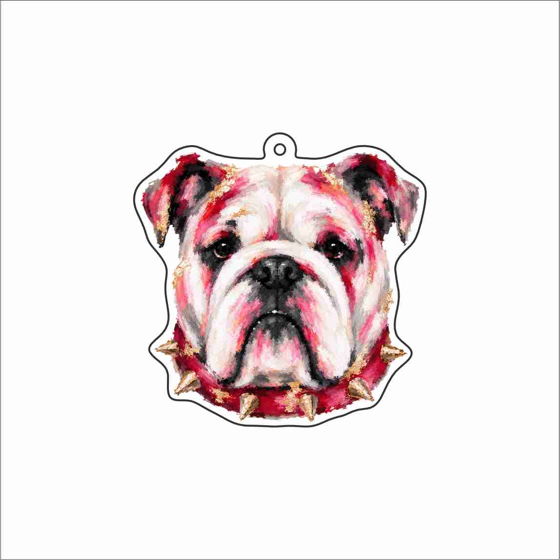RMC-012 Bulldog Spike Jewelry Pendant | 0.125Acrylic Jewelry Pendant | Set of 10