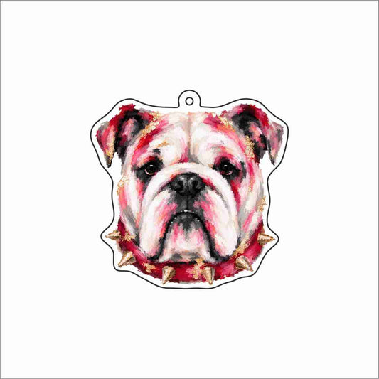 RMC-012 Bulldog Spike Jewelry Pendant | 0.125Acrylic Jewelry Pendant | Set of 10