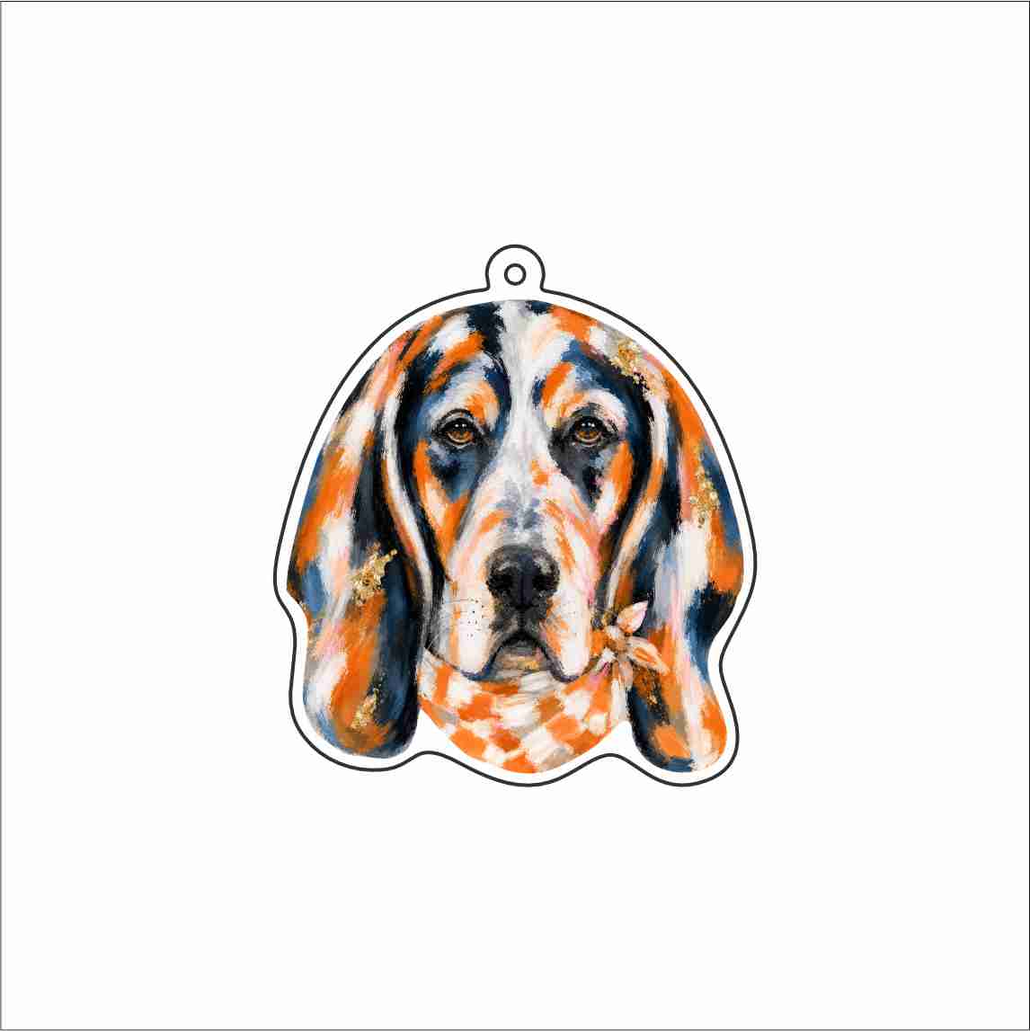 RMC-013 Orange Dog Jewelry Pendant | 0.125Acrylic Jewelry Pendant | Set of 10