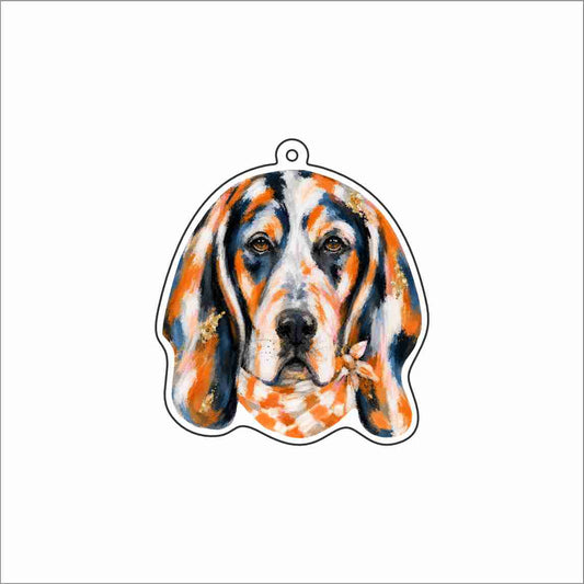 RMC-013 Orange Dog Jewelry Pendant | 0.125Acrylic Jewelry Pendant | Set of 10