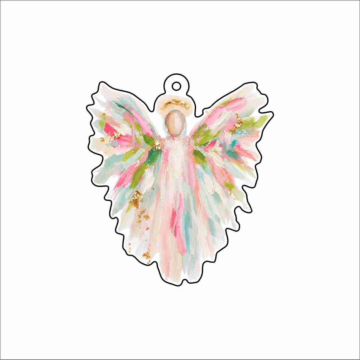 RMC-018 Angel Jewelry Pendant | 0.125Acrylic Jewelry Pendant | Set of 10