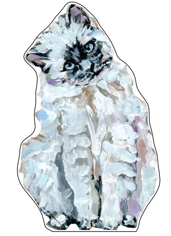Ragdoll Cat | 0.75in. Acrylic Cutout | Case Bundle any 10+ (Pack of 1)