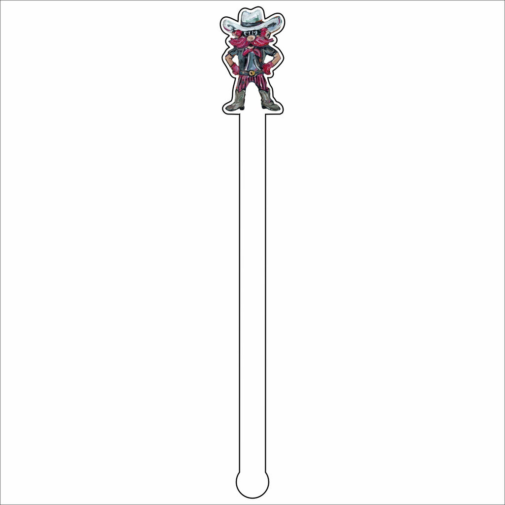 CMS-641-C4 Raid & Rally Drink Stirrer | 0.125Acrylic Stirrer | Set of 4