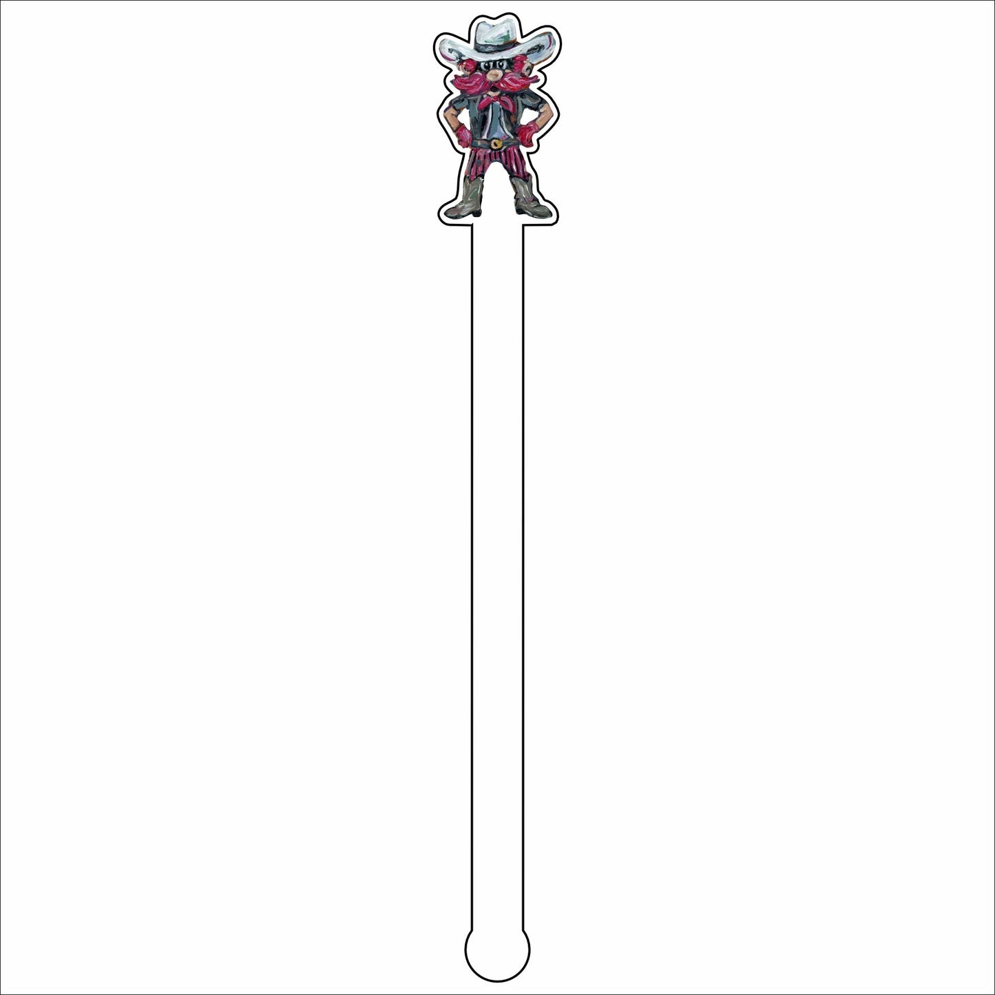 CMS-641-C4 Raid & Rally Drink Stirrer | 0.125Acrylic Stirrer | Set of 4