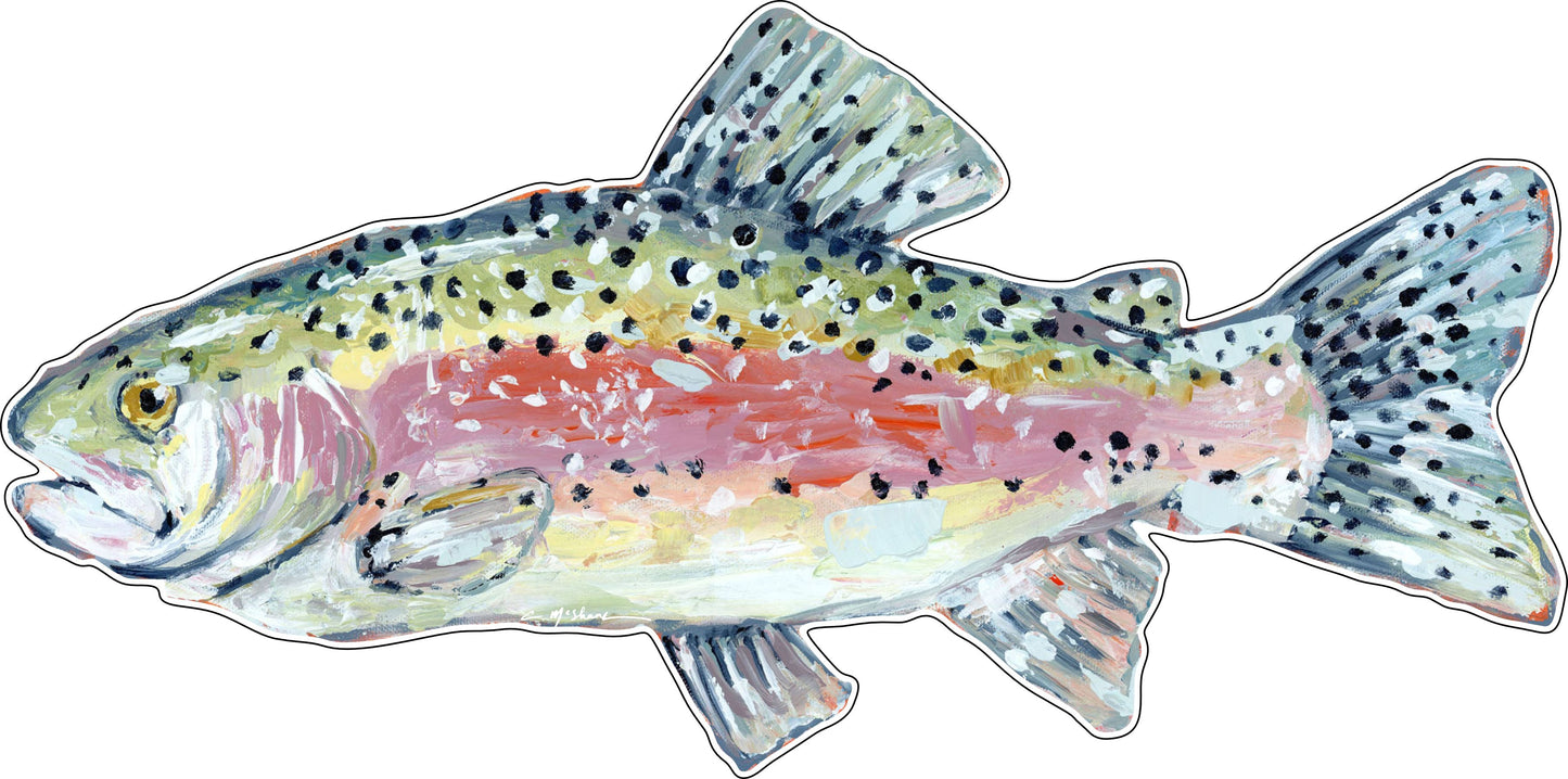 CMS-514 Rainbow Trout Wall Giclee | 0.25Acrylic Contour |