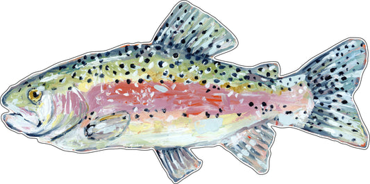 CMS-514 Rainbow Trout Wall Giclee | 0.25Acrylic Contour | Case of 25