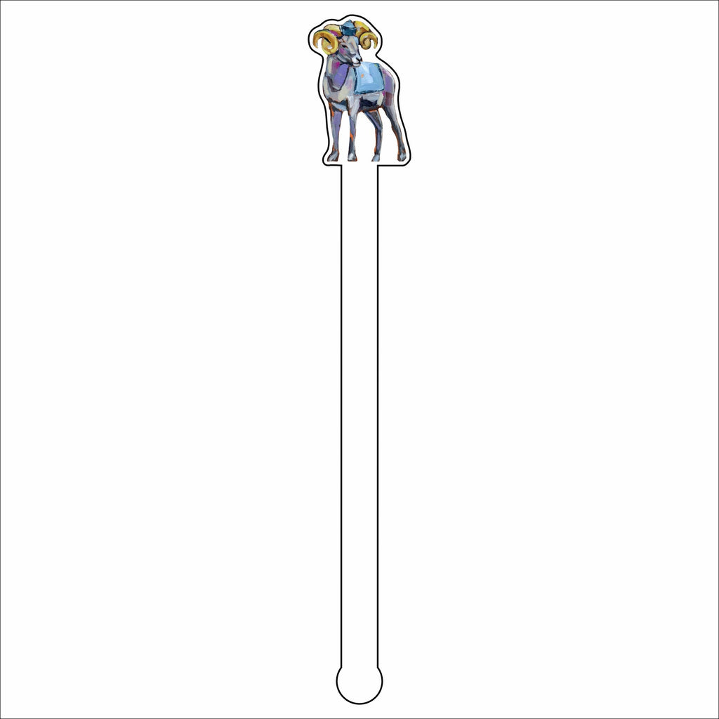 CMS-642-C4 Ram Drink Stirrer | 0.125Acrylic Stirrer | Set of 4