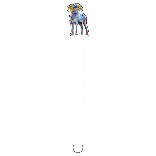CMS-642-C4 Ram Drink Stirrer | 0.125Acrylic Stirrer | Set of 4