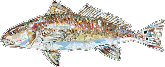CMS-517 Redfish Wall Giclee | 0.25Acrylic Contour |